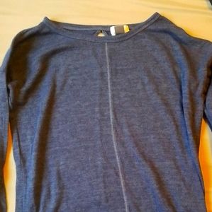 Navy blue long sleeve shirt